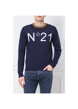 Sweter męski N21 z napisami 