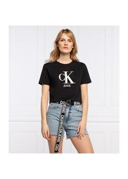 CALVIN KLEIN JEANS T-shirt MONOGRAM | Cropped Fit ze sklepu Gomez Fashion Store w kategorii Bluzki damskie - zdjęcie 127965386
