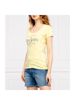Pepe Jeans London T-shirt BUFFI | Regular Fit ze sklepu Gomez Fashion Store w kategorii Bluzki damskie - zdjęcie 127966505