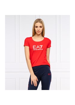 EA7 T-shirt | Slim Fit ze sklepu Gomez Fashion Store w kategorii Bluzki damskie - zdjęcie 127967925