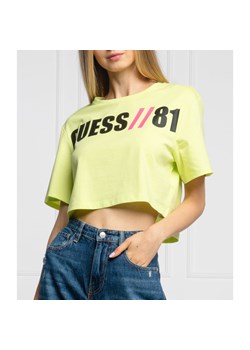 GUESS JEANS T-shirt CLARISSA | Cropped Fit ze sklepu Gomez Fashion Store w kategorii Bluzki damskie - zdjęcie 127976979