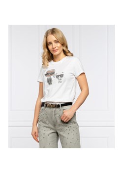 Karl Lagerfeld T-shirt | Regular Fit ze sklepu Gomez Fashion Store w kategorii Bluzki damskie - zdjęcie 128004956