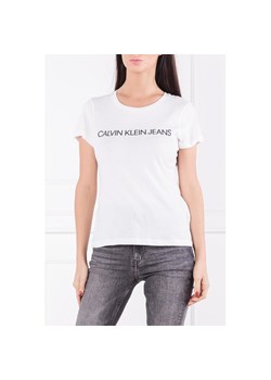 CALVIN KLEIN JEANS T-shirt CORE INSTITUTIONAL | Regular Fit ze sklepu Gomez Fashion Store w kategorii Bluzki damskie - zdjęcie 128016695