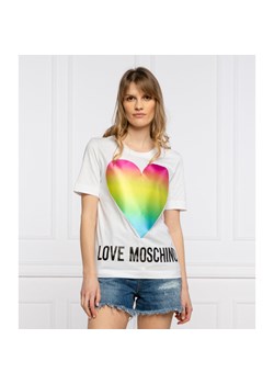 Love Moschino T-shirt | Regular Fit ze sklepu Gomez Fashion Store w kategorii Bluzki damskie - zdjęcie 128018297