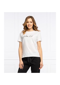 Calvin Klein T-shirt | Regular Fit ze sklepu Gomez Fashion Store w kategorii Bluzki damskie - zdjęcie 128019955
