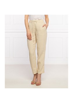 Marc O' Polo Lniane spodnie | Straight fit ze sklepu Gomez Fashion Store w kategorii Spodnie damskie - zdjęcie 128056595