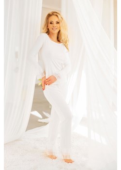 KOMPLET DIGUE wiskoza ecru ze sklepu Świat Bielizny w kategorii Piżamy damskie - zdjęcie 128340945