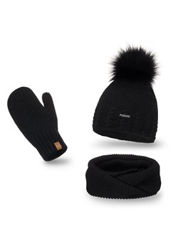 Modny, zimowy komplet damski - czapka, komin, rękawiczki ze sklepu PaMaMi w kategorii Komplety czapka i szalik damskie - zdjęcie 128342197