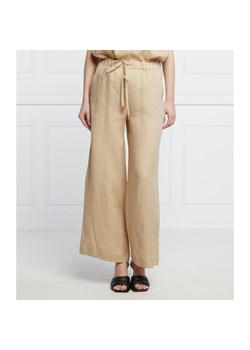 Marella SPORT Lniane spodnie ZARDA | Relaxed fit ze sklepu Gomez Fashion Store w kategorii Spodnie damskie - zdjęcie 128354375