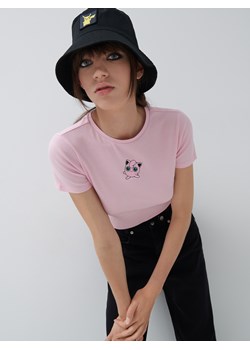 Koszulka z haftem Pokémon - Różowy ze sklepu House w kategorii Bluzki damskie - zdjęcie 128690475