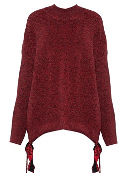 Sweter damski z tasiemkami ze sklepu MONNARI w kategorii Swetry damskie - zdjęcie 128721689