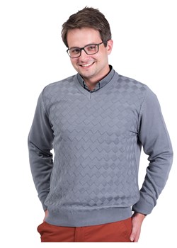 Wincent - popiel - M ze sklepu Swetry Lasota w kategorii Swetry męskie - zdjęcie 128728707