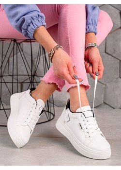 CzasNaButy buty sportowe damskie sneakersy płaskie wiosenne białe 