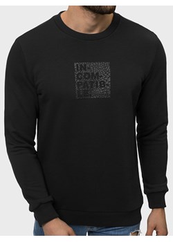 Bluza męska crewneck czarna OZONEE B/21402062 ze sklepu ozonee.pl w kategorii Bluzy męskie - zdjęcie 128792329