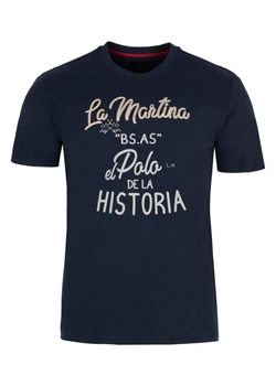 La Martina t-shirt męski z napisami 