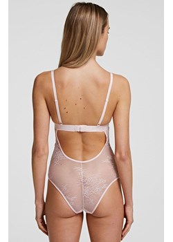 Karl Lagerfeld body koronkowe Lace 211W2103, Kolor różowy, Rozmiar S, Karl Lagerfeld ze sklepu Intymna w kategorii Body damskie - zdjęcie 128898517