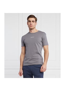 T-shirt męski Calvin Klein szary z krótkimi rękawami 