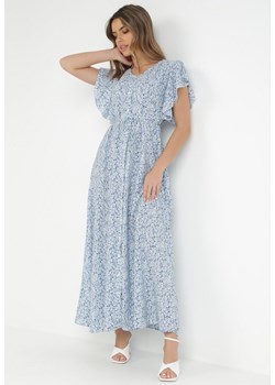 Niebieska Sukienka Megopis ze sklepu Born2be Odzież w kategorii Sukienki - zdjęcie 129059148