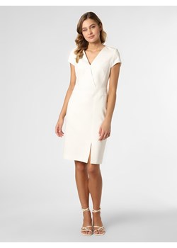 HUGO Sukienka damska Kobiety Sztuczne włókno biały jednolity ze sklepu vangraaf w kategorii Sukienki - zdjęcie 129059785