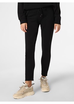 Juvia Damskie spodnie dresowe Kobiety Bawełna czarny jednolity ze sklepu vangraaf w kategorii Spodnie damskie - zdjęcie 129059797