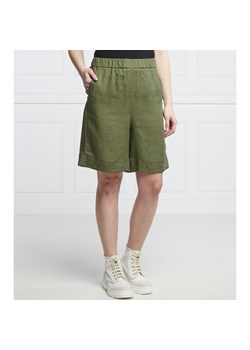 Marella SPORT Lniane szorty TEGLIA | Loose fit | high waist ze sklepu Gomez Fashion Store w kategorii Szorty - zdjęcie 129149125