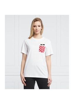 Karl Lagerfeld T-shirt | Regular Fit ze sklepu Gomez Fashion Store w kategorii Bluzki damskie - zdjęcie 129320519