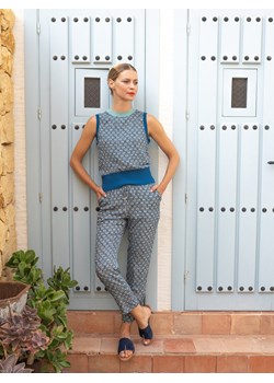 Wzorzyste casualowe spodnie Tinta Sena ze sklepu Eye For Fashion w kategorii Spodnie damskie - zdjęcie 129399059