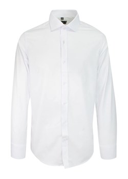 Koszula z Długim Rękawem, Biała Elegancka Prosty Krój, Wizytowa, Bawełniana -VICTORIO KSDWVCTO519RG ze sklepu JegoSzafa.pl w kategorii Koszule męskie - zdjęcie 129499269