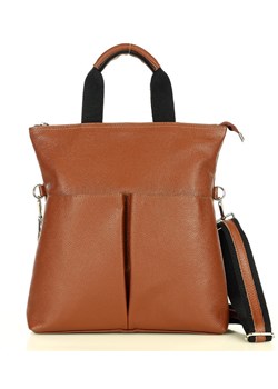 Shopper bag Genuine Leather na ramię ze skóry matowa 