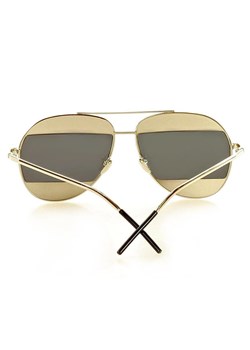 Nowoczesne okulary przeciwsłoneczne pilotki  MAZZINI AVIATOR SPLIT srebrny ze sklepu Verostilo w kategorii Okulary przeciwsłoneczne damskie - zdjęcie 129533806