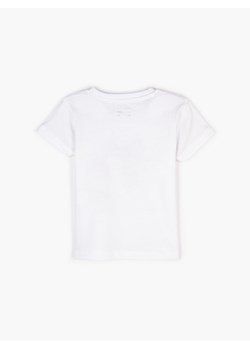 Biały t-shirt chłopięce Gate z krótkim rękawem bawełniany 