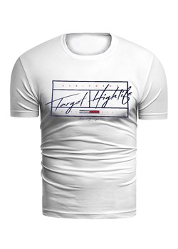 koszulka t-shirt 14-483 biała ze sklepu Risardi w kategorii T-shirty męskie - zdjęcie 129613525