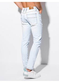 Spodnie męskie jeansowe II gatunek 1020P - jasnoniebieskie ze sklepu Edoti w kategorii Jeansy męskie - zdjęcie 129743106