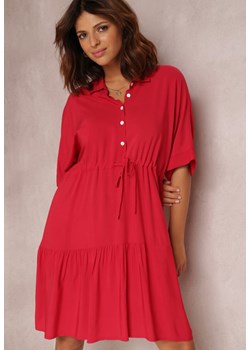 Czerwona Sukienka Isathe ze sklepu Renee odzież w kategorii Sukienki - zdjęcie 129845965