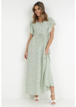 Zielona Sukienka Megopis ze sklepu Born2be Odzież w kategorii Sukienki - zdjęcie 129871079