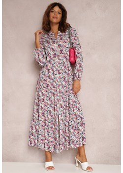 Biało-Różowa Sukienka Coredeia ze sklepu Renee odzież w kategorii Sukienki - zdjęcie 129896489
