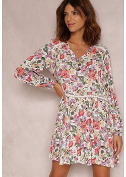 Biało-Różowa Sukienka Mellesilea ze sklepu Renee odzież w kategorii Sukienki - zdjęcie 129896499