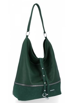 Uniwersalne Torebki Damskie XXL firmy Bee Bag Butelkowa Zieleń (kolory) ze sklepu PaniTorbalska w kategorii Torby Shopper bag - zdjęcie 129963168
