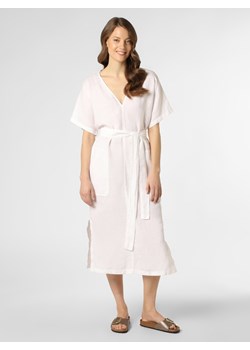 Drykorn Damska sukienka lniana Kobiety len biały jednolity ze sklepu vangraaf w kategorii Sukienki - zdjęcie 130035766