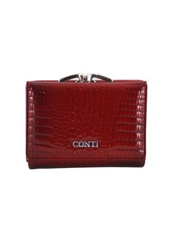 Mały portfel damski lakierowany - CROCO - Czerwony ze sklepu Barberinis w kategorii Portfele damskie - zdjęcie 130122347