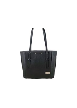 Praktyczna i elegancka torebka skórzana - Czarna ze sklepu Barberinis w kategorii Torby Shopper bag - zdjęcie 130122428