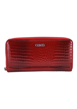 CONTI - elegancki portfel damski - Czerwony ze sklepu Barberinis w kategorii Portfele damskie - zdjęcie 130122526