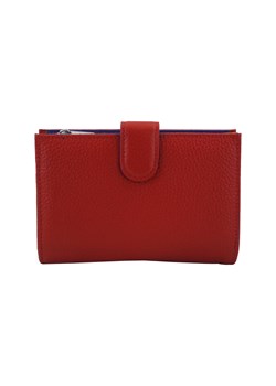 Skórzane portfele z ochroną kart RFID - Czerwone ze sklepu Barberinis w kategorii Portfele damskie - zdjęcie 130122959