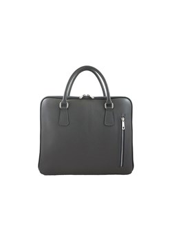 Skórzana torba na laptopa Casual - Szara ciemna ze sklepu Barberinis w kategorii Torby na laptopa - zdjęcie 130123126