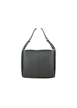 Klasyczna torebka skórzana na ramię - Szara ciemna ze sklepu Barberinis w kategorii Torby Shopper bag - zdjęcie 130124356