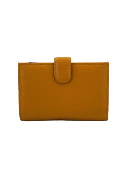 Skórzane portfele z ochroną kart RFID - Żółte ciemne ze sklepu Barberinis w kategorii Portfele damskie - zdjęcie 130124966