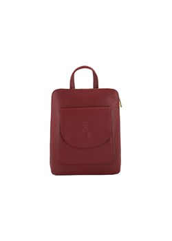Plecak skórzany / listonoszka - Casual 2w1 - Czerwony ze sklepu Barberinis w kategorii Plecaki - zdjęcie 130125899