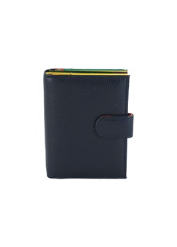 Pojemny kolorowy portfel damski skórzany - Granatowy ze sklepu Barberinis w kategorii Portfele damskie - zdjęcie 130127627