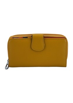Kolorowe portfele damskie skórzane - Żółte ciemne ze sklepu Barberinis w kategorii Portfele damskie - zdjęcie 130128725
