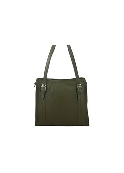 Miękka torba skórzana - Zielona ze sklepu Barberinis w kategorii Torby Shopper bag - zdjęcie 130128756